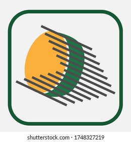 Abstrakte geometrische Figur. Logo-Design. Anwendungssymbolvorlage
