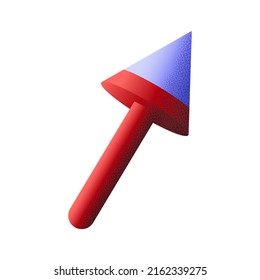 abstract geometric figure, modern pointer with grunge effect