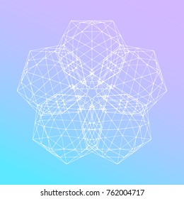 Abstrakte geometrische Figur... Vektorgrafik.