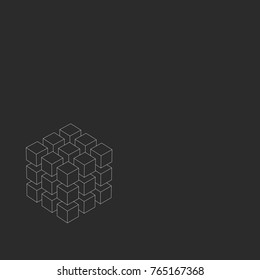 Abstract geometric figure.. Vector illustration.