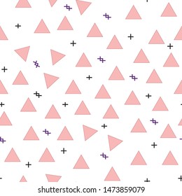 Abstract geometric figures pattern with lines, rhombuses A seamless vector background editable seamless, texture 