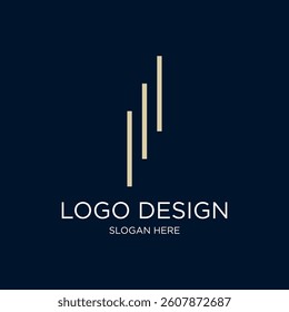 Abstract Geometric Finance Stock Exchange, Stock Chart Logo