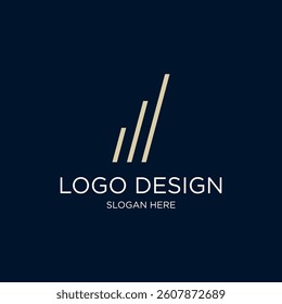 Abstract Geometric Finance Stock Exchange, Stock Chart Logo