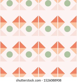 Abstract geometric fish seamless repeat pattern. Great for textile and paper projects.