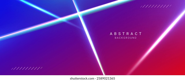 Abstract geometric flare design elegant effect background vector