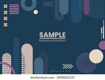 abstract geometric flat color background