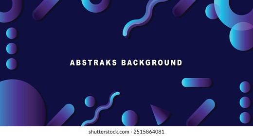 Abstract geometric flat color gradient on background. Trendy design graphics