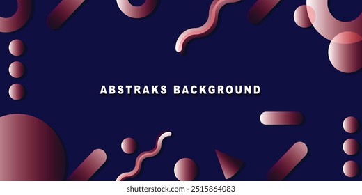 Gradiente de cor plana geométrica abstrata no plano de fundo. Gráficos de design na moda