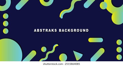 Abstract geometric flat color gradient on background. Trendy design graphics