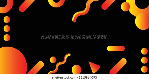 Abstract geometric flat color gradient on background. Trendy design graphics
