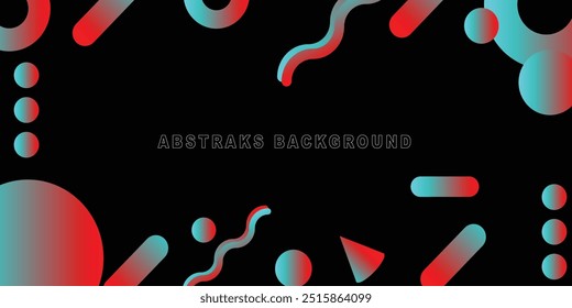 Gradiente de cor plana geométrica abstrata no plano de fundo. Gráficos de design na moda