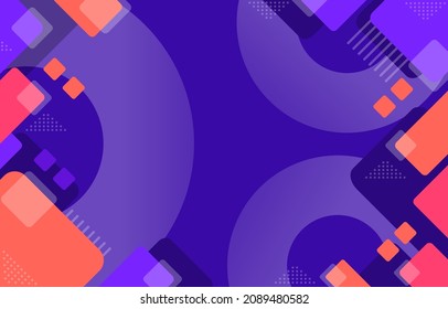 Abstract geometric flat design background