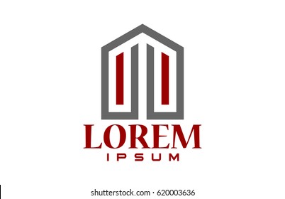 abstract geometric flat logo concept