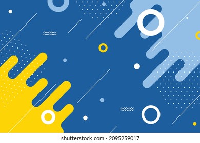 Abstract geometric flat shapes background