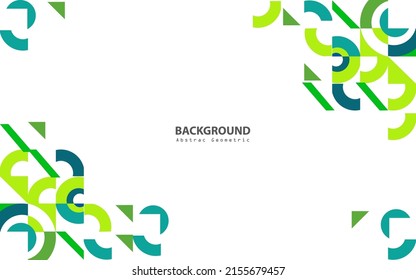 Abstract geometric flate background vector