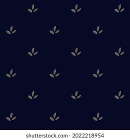 Abstract geometric floral motif pattern simple monotone blue background