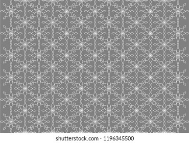 Abstract geometric floral pattern