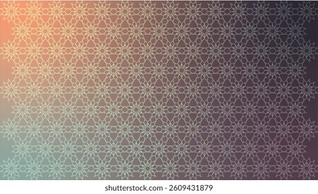 Abstract Geometric Floral Pattern Background, Ornamental Wallpaper.
