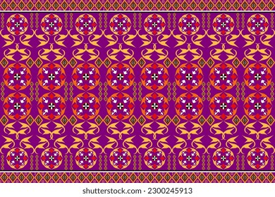 Abstract geometric floral pattern design pattern for background, fabric, wrap, garment, rug, wallpaper, garment, wrap, batik, cloth