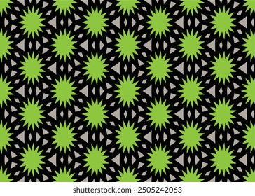 Patrón floral geométrico abstracto Ilustración de arte computacional generativo