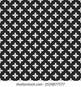 Un patrón floral geométrico abstracto con un fondo de Vector que se repite sin problemas. Perfecto para telas, Fondos de pantalla y cuadernos. Descubra la elegancia y versatilidad de este cautivador diseño.