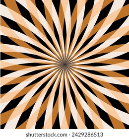Abstract geometric floral pattern. Vector Illustration.