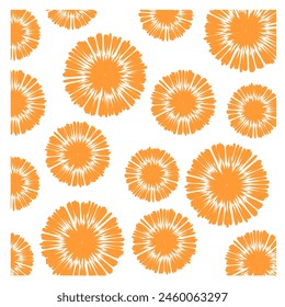 Abstract  geometric floral pattern. Vector Illustration.