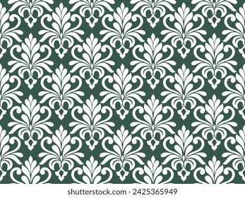 Abstract geometric floral seamless pattern. Modern stylish texture repeating. Vector background.