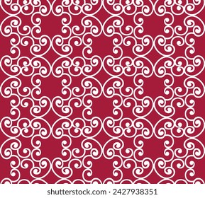 Abstract geometric floral seamless pattern. Modern stylish texture repeating. Vector background.