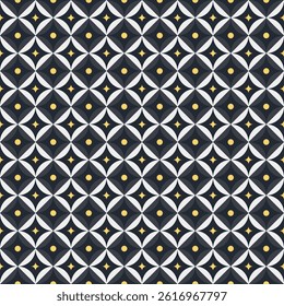 Abstract geometric floral seamless pattern for decorating, wallpaper, wrapping paper, fabric, backdrop, and etc