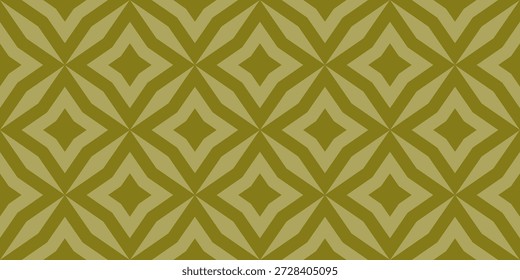 Abstractas patrón floral geométrico sin fisuras. Fondo de Vector en tonos oliva y caqui apagados. Ornamento oriental simple. Textura elegante con grandes Formas de diamantes, estrellas, rombos, rejilla. Diseño repetido
