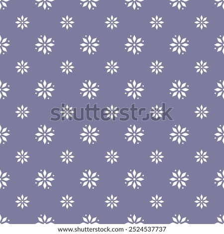 Abstract geometric floral seamless pattern. Modern stylish texture repeating. Vector background.