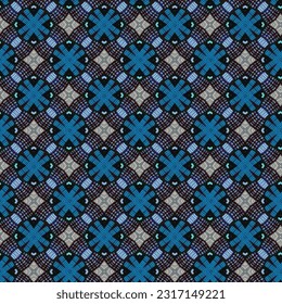 Abstract geometric flower design. Repeated seamless pattern for textile, wallpaper, wrapping paper, prints, surface design, inlay, parquet, web background or another accent etc