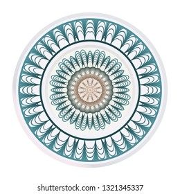 Abstract Geometric Flower. Stylish Fashion Design. Background For Invitation Card. Vector Illustration.