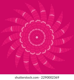 elemento decorativo de diseño de vectores de flores geométricas abstractas