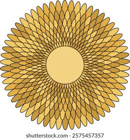 Abstract geometric flower. Vector illustration.