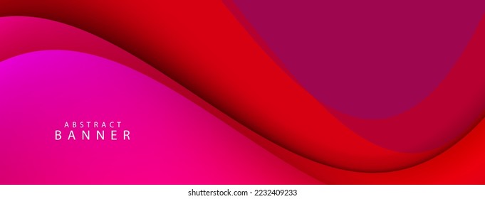 Abstract geometric flowing wave design illustration background vector