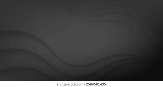 Abstract geometric flowing waves on the dark background.