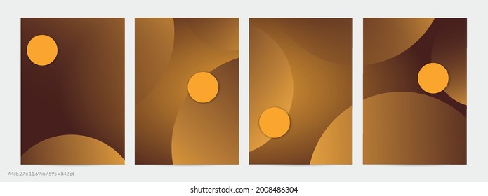 Abstract geometric flyer with deep gradient and vanishing geometric shapes. Modern template for social media banner. Contemporary material design with paper cut out realistic shadow.