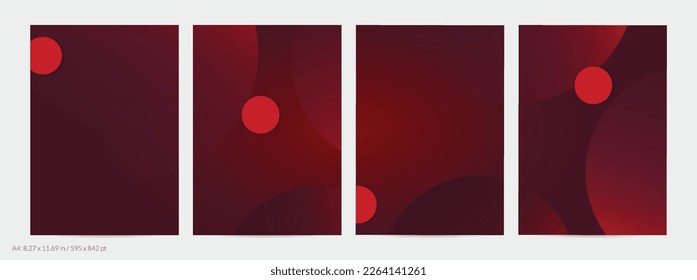 Volante geométrico abstracto con gradiente profundo y formas geométricas de desaparición. Plantilla moderna para banner en medios sociales. Diseño de materiales contemporáneos con papel cortando sombra realista.