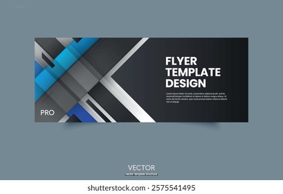 Abstract Geometric Flyer Template With Modern Design