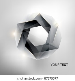 Abstract geometric form.