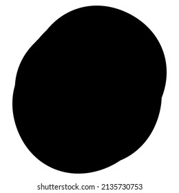 Abstract geometric form, shape. Distorted, deformed patch element