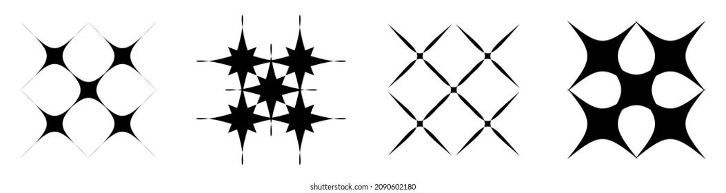 Abstrakte geometrische Form, Form-Element-Vektorset