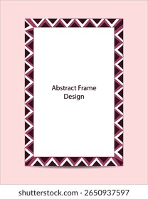 Abstract geometric frame with bold rtiangle