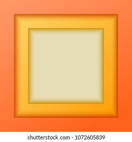 Abstract geometric frame border background. Design elements for cover page magazine, business flyer or poster. Gorgeous graphic pattern frame borders. Vector illustration eps 10