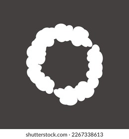 Abstract geometric frame on color background. Template design for invitation, poster, card, postcard. Holiday card or congratulation. Black and white decorative illustration. Copy space.