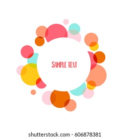 Abstract geometric frame. Vector.