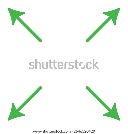 abstract geometric fullscreen resize corner arrow symbol
