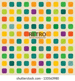 Abstract geometric funky circles vector background